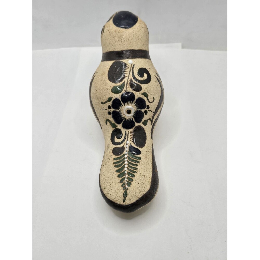 Vintage Tonala Mexican Folk Art Pottery Toucan Bird Hand Painted Figurine - Picture 3 of 13